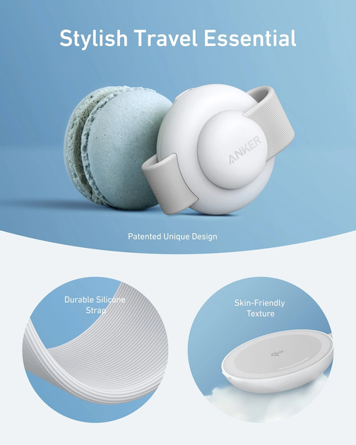 Ładowarka bezprzewodowa Anker MagGo Wireless Charging Pad 15W 3-in-1 Foldable White (B25M8H21) - obraz 5