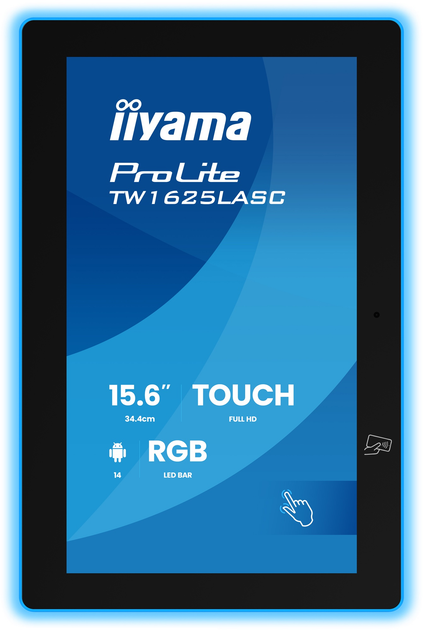 Монітор 15.6" iiyama ProLite TW1625LASC-B3PNR - зображення 3