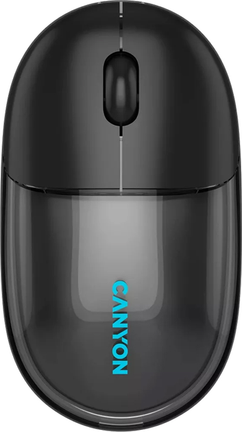 Миша Canyon OnClick 24 Dual-mode Silent Bluetooth/Wireless Transparent/Black (CNS-CMSW24B) - зображення 1