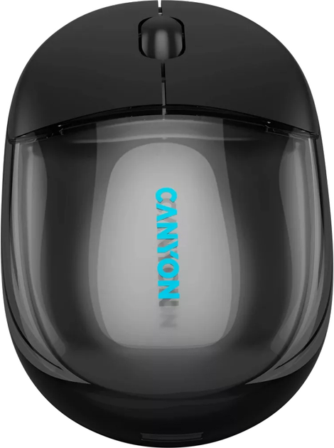 Миша Canyon OnClick 24 Dual-mode Silent Bluetooth/Wireless Transparent/Black (CNS-CMSW24B) - зображення 2