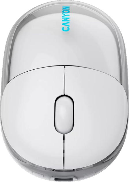 Миша Canyon OnClick 24 Dual-mode Silent Bluetooth/Wireless Transparent/White (CNS-CMSW24W) - зображення 9