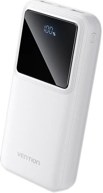 Powerbank Vention 20000mAh 22.5W LED Display White (FHLW0) - obraz 1