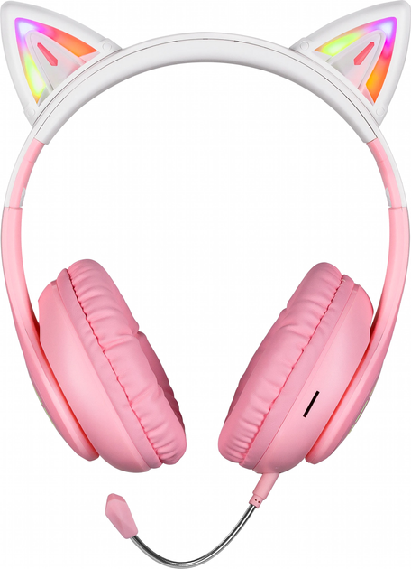 Słuchawki Defender FreeMotion B505 Pink LED Bluetooth (4745090822847) - obraz 3