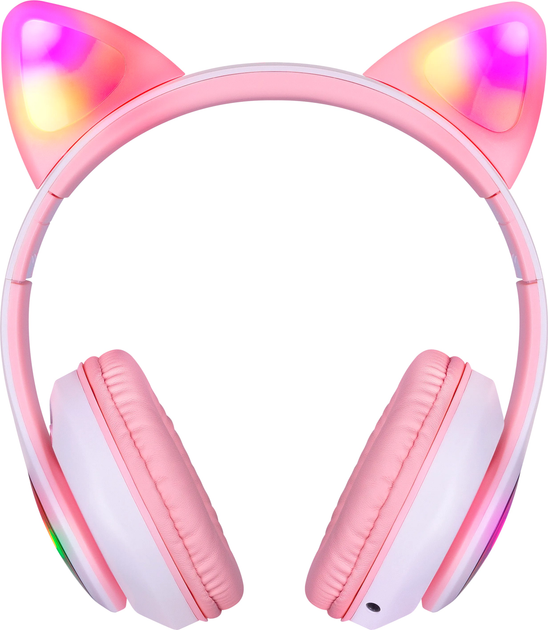 Słuchawki Defender FreeMotion B585 Pink LED Bluetooth (4745090820041) - obraz 2