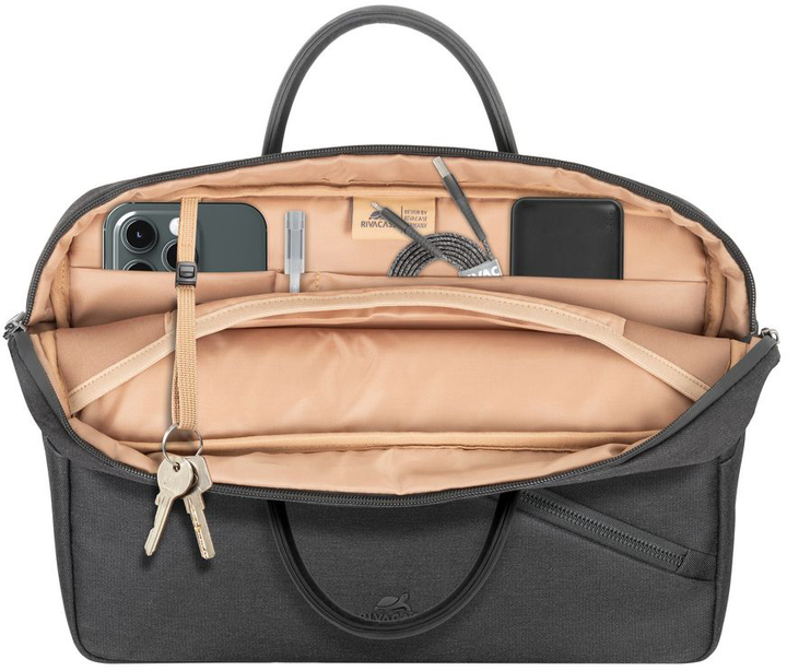 Torba na laptopa RIVACASE Clark 8124 15" Black - obraz 8