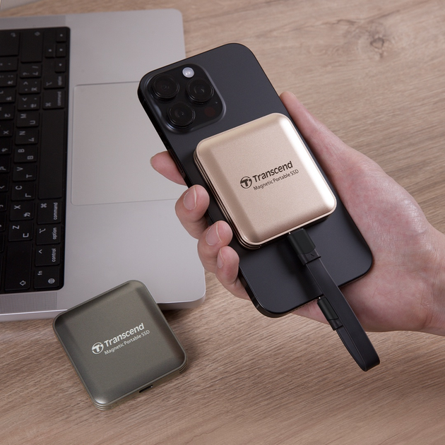 Dysk SSD Transcend ESD420 1TB USB Type-C 3D NAND TLC Iron Gray (TS1TESD420C) External - obraz 5