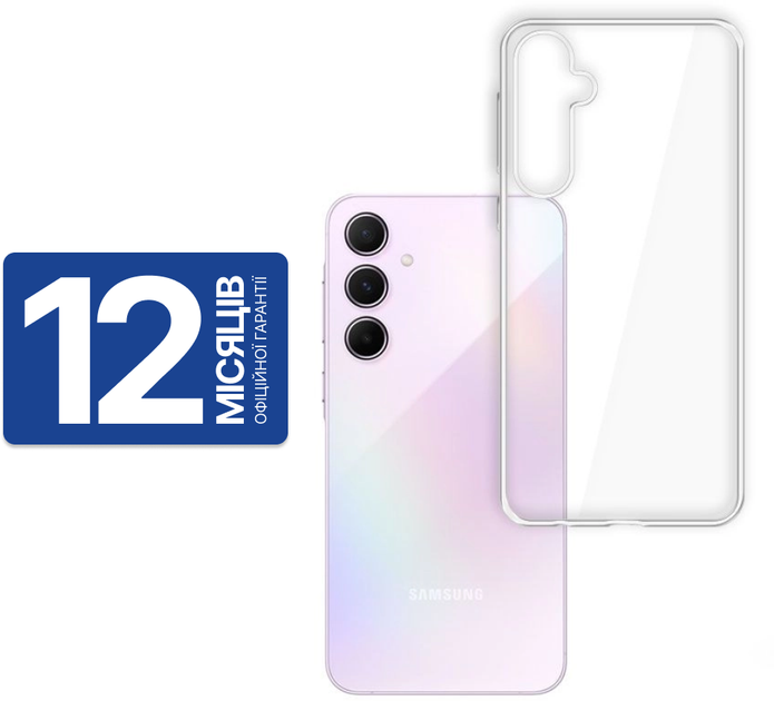Панель 3MK Clear Case | Samsung Galaxy A55 5G Transparent | (5903108549066) - зображення 2