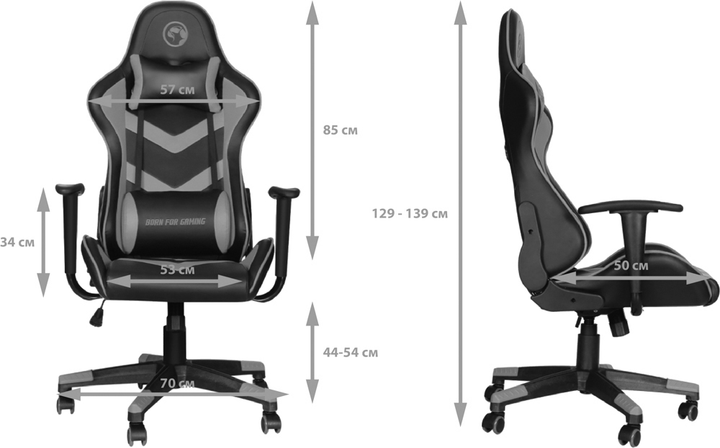 Fotel Marvo CH-106 Black-green (CH-106GN) - obraz 9