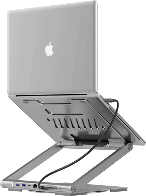 Hub USB Canyon OnStand 2 Aluminium 6-in-1 z podstawką do laptopa (CNS-SDS2) - obraz 13