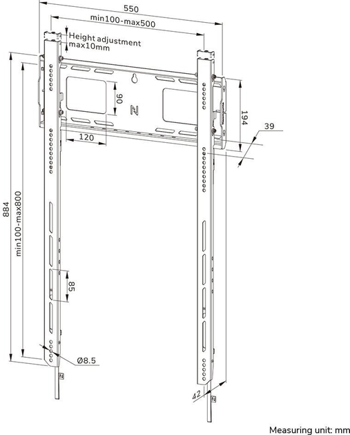 Настінне кріплення для монітора Neomounts WL30-750BL18P 50" - 98" (WL30-750BL18P) - зображення 18
