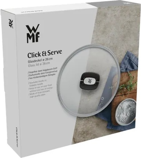 Кришка WMF Click and Serve скляна 28 см (4000530745491) - зображення 5