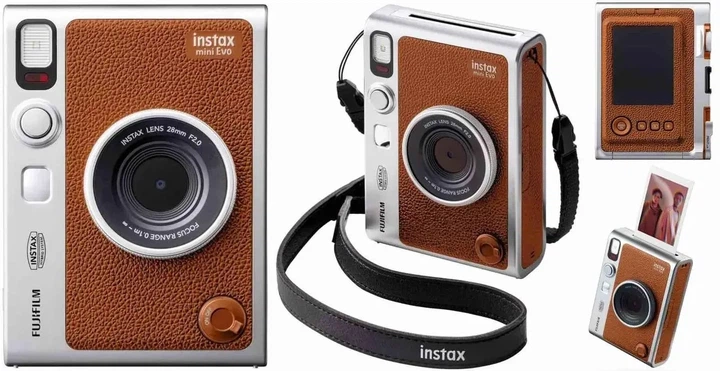 Фотокамера миттєвого друку Fujifilm Instax mini EVO Brown (16812534) - Фото 3 Фотокамера миттєвого друку Fujifilm Instax mini EVO Brown (16812534) - изображение 3