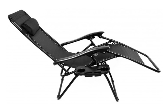 Шезлонг пляжный для отдыха и дачи Zero Gravity 707 Black+кружка в подарок - Фото 7 Шезлонг пляжный для отдыха и дачи Zero Gravity 707 Black+кружка в подарок - изображение 7