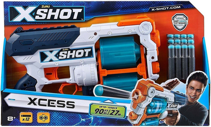 Blaster Zuru X-Shot Excel Xcess TK-12 36188Z (845218024185) - obraz 1