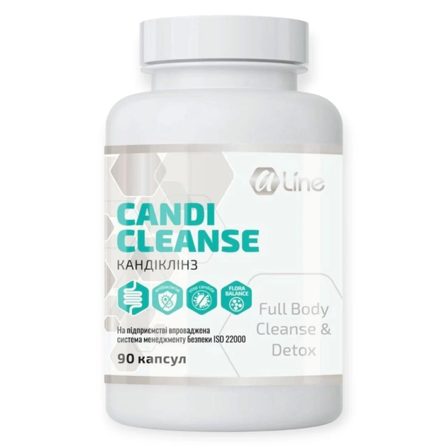 Кандиклинз (Aline CANDI CLEANSE) — Угнетение грибков рода Candida, A-Line, 90 капсул - изображение 2