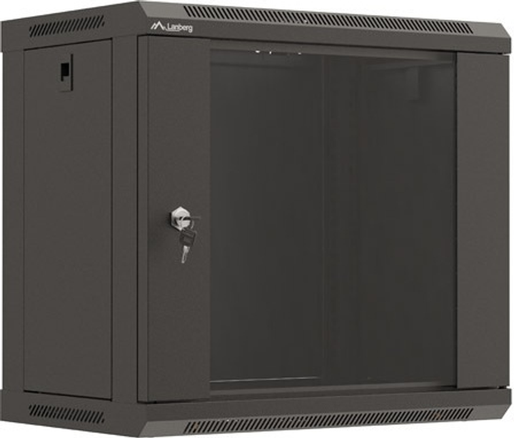 Серверна підвісна шафа Lanberg 19" 9U 540x350 Black (WF03-5309-10B) - зображення 3