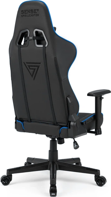 Комп'ютерне крісло для геймера Sense7 Spellcaster Black-Blue - Фото 2 Комп'ютерне крісло для геймера Sense7 Spellcaster Black-Blue - изображение 2