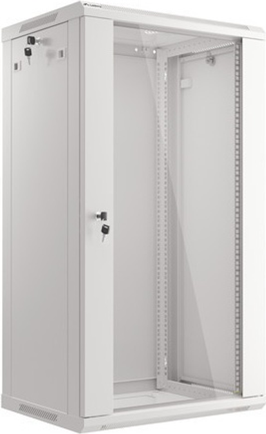 Szafa wisząca serwerowa Lanberg 19" 22U 600x450 V2 Grey (WF01-6422-10S) - obraz 3