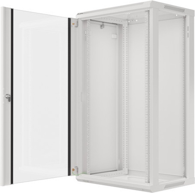 Szafa wisząca serwerowa Lanberg 19" 22U 600x450 V2 Grey (WF01-6422-10S) - obraz 4