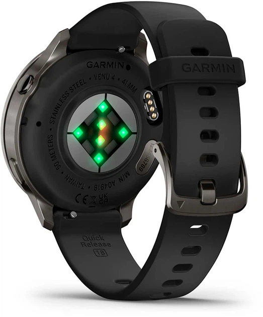 Смарт-годинник Garmin Venu 4 41mm Black w/ Slate + Black (010-03013-02) - зображення 5