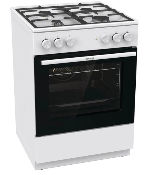 Плита комбінована Gorenje GK6A40WFFM (чавунні решітки, гриль, конвекція) - изображение 2