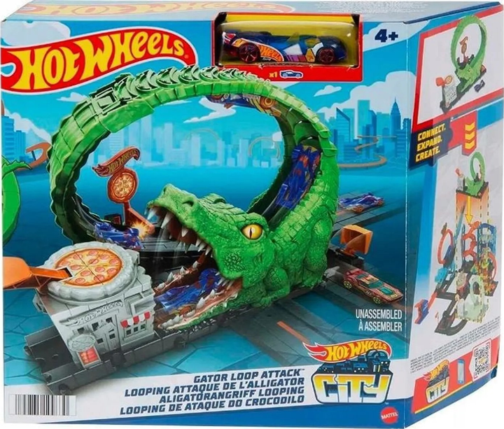 Zestaw do zabawy Hot Wheels City Pętla krokodyla HKX39 (0194735109630) (955555910297330) - Outlet - obraz 1