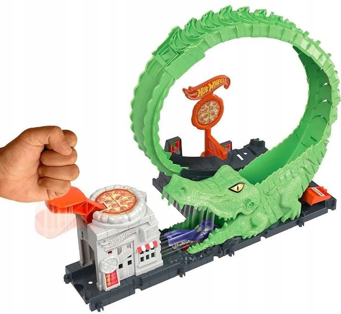 Zestaw do zabawy Hot Wheels City Pętla krokodyla HKX39 (0194735109630) (955555910297330) - Outlet - obraz 3