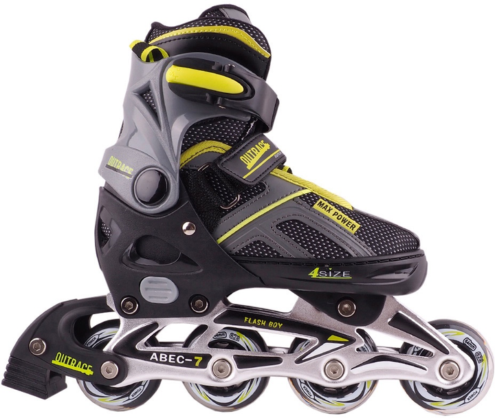 Роликові ковзани Outrace Flash Boy PW-126B-79 EU 37-40 Чорно-жовті (5904310932752) (955555909702142) - Уцінка - зображення 2