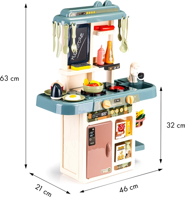 Kuchnia dla dzieci Beibe Good dźwięki LED, woda, generator pary, dodatki (5903769970193) (955555911597225) - Outlet - obraz 5