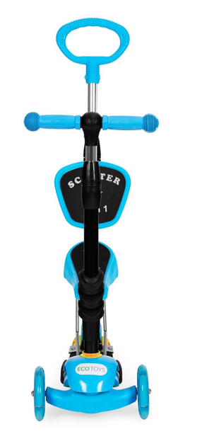 Самокат дитячий EcoToys 3 в 1 YM-SW-6 Синій (5903769978823) (955555909732909) - Уцінка - зображення 5