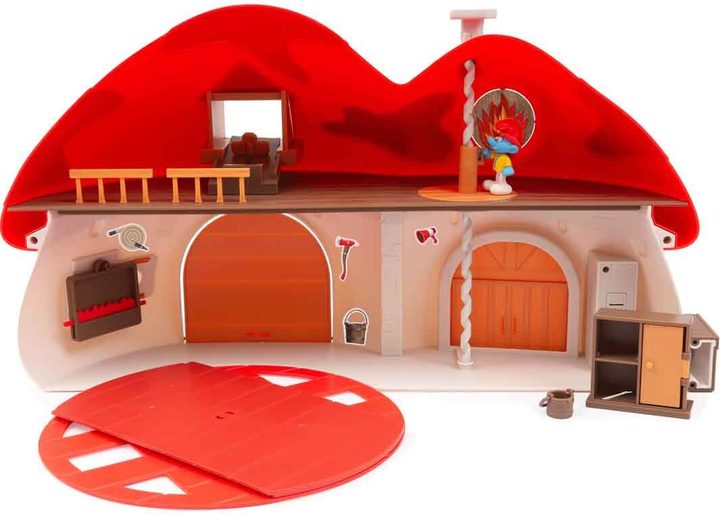 Ігровий набір Giochi Preziosi The Smurfs Пожежна станція з персонажем (8056379171911) (955555913601223) - Уцінка - зображення 3