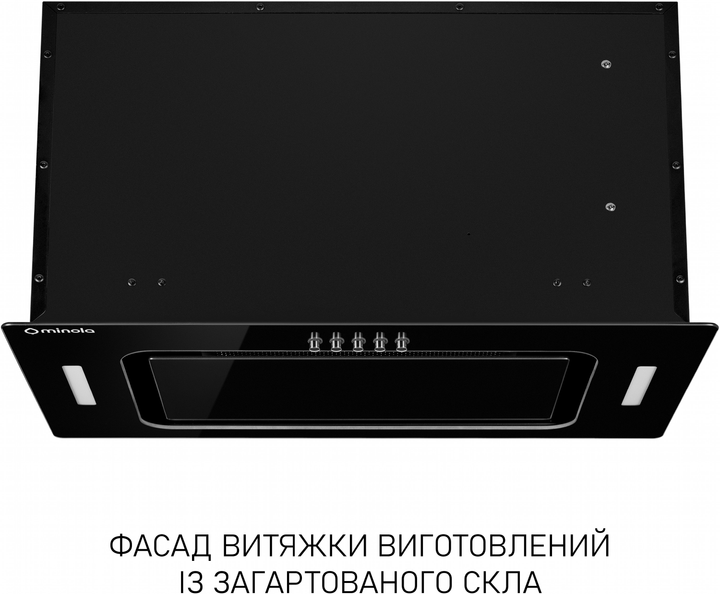 Витяжка Minola BGK 5877 BL 1200 LED (повновбудована) - изображение 2