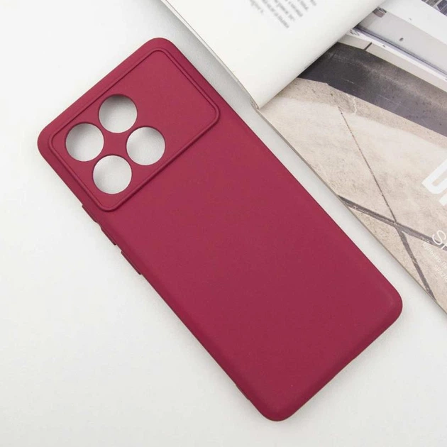 Чохол TPU GETMAN Liquid Silk Full Camera для Xiaomi Poco X6 Pro Бордовий / Marsala - Фото 2 Чохол TPU GETMAN Liquid Silk Full Camera для Xiaomi Poco X6 Pro Бордовий / Marsala - зображення 2