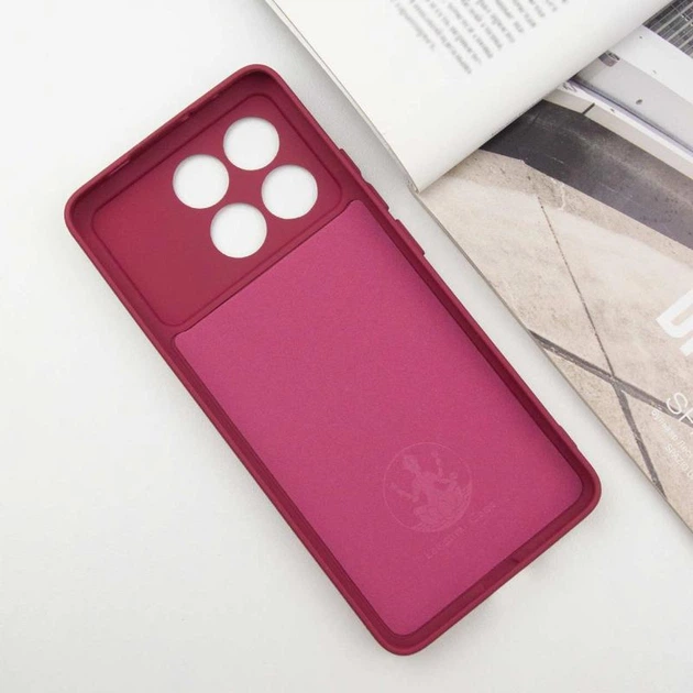 Чохол TPU GETMAN Liquid Silk Full Camera для Xiaomi Poco X6 Pro Бордовий / Marsala - Фото 3 Чохол TPU GETMAN Liquid Silk Full Camera для Xiaomi Poco X6 Pro Бордовий / Marsala - зображення 3