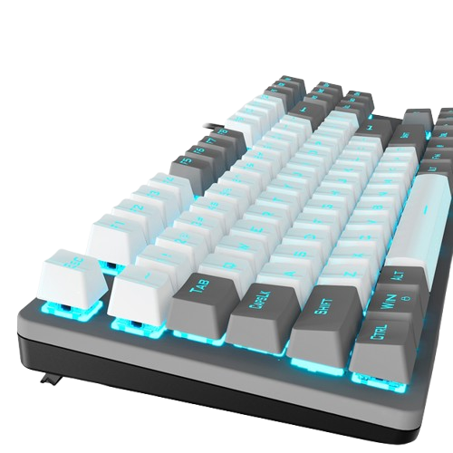 Клавіатура Aula F3287 Blue Switch RGB White/Grey (6948391240688) - изображение 3