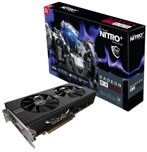 Відеокарта AMD Radeon RX 580 8GB Sapphire Nitro+ (11265-01) Б/В - Фото 2 Відеокарта AMD Radeon RX 580 8GB Sapphire Nitro+ (11265-01) Б/В - изображение 2