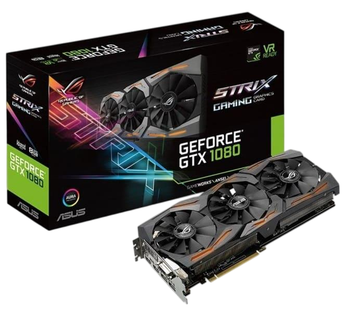Відеокарта GeForce GTX 1080 8GB Asus ROG Strix (STRIX-GTX1080-8G-GAMING) Б/В - изображение 3