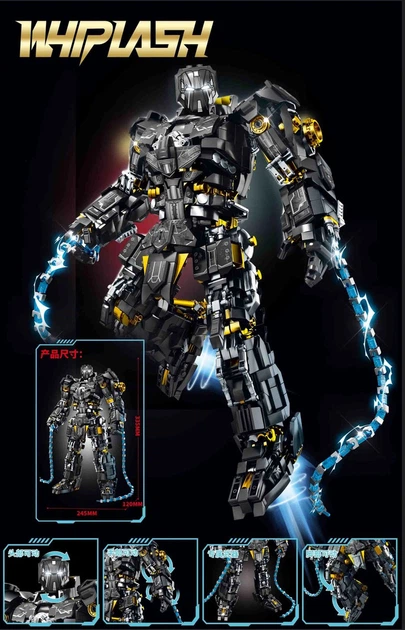 Конструктор Марвел Железный человек Whiplash Armor Mark II Iron Man Marvel 2362 деталей - изображение 6