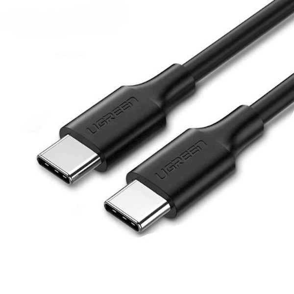 Кабель UGREEN US286 USB 2.0 Type-C to Type-C Male Cable Nickel Plating 1m Black (50997) - Фото 1 Кабель UGREEN US286 USB 2.0 Type-C to Type-C Male Cable Nickel Plating 1m Black (50997) - зображення 1