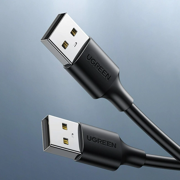 Кабель UGREEN US102 USB-A 2.0 Male to Male 2м Black (10311) - Фото 2 Кабель UGREEN US102 USB-A 2.0 Male to Male 2м Black (10311) - изображение 2