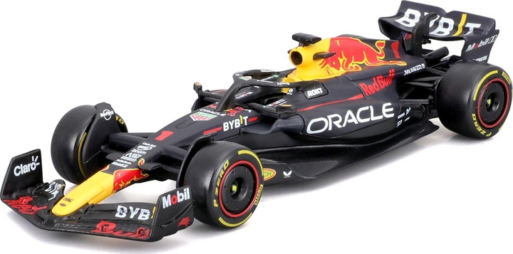 Metalowy model samochodu Bburago Red Bull Racing Oracle RB19 Max Verstappen 1:43 Czarny 18-38082 (4893993380824) - obraz 3