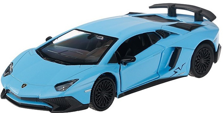 Metalowy model samochodu Daffi RMZ City Lamborghini Aventador LP750-4 SV 1:36 Błękitny LP750-4 (5905422118706) - obraz 2