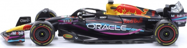 Metalowy model samochodu Bburago Red Bull Racing Oracle RB19 Miami Max Verstappen 1:43 Czarny 18-38082-VERS-MIAMI (4893993016341) - obraz 3