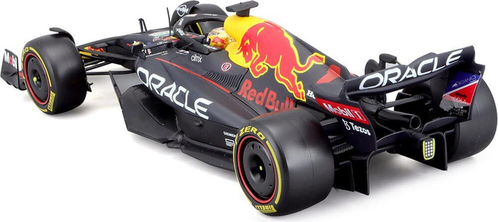 Metalowy model samochodu Bburago F1 Red Bull Racing Oracle RB18 Max Verstappen 1:24 Czarny BU28026-VE (4893993280261) - obraz 3