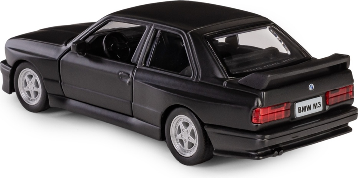 Metalowy model samochodu Daffi RMZ City BMW M3 E30 1986-1991 Matte 1:35 Czarny K-138 (5905422111387) - obraz 4