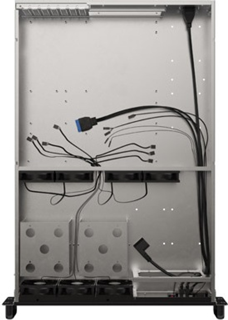 Корпус серверний Lanberg E-ATX 650/12 19"/2U (SC01-6502-12B) - зображення 5