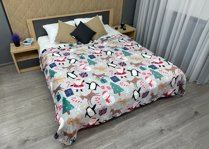 Плед-покрывало Decorator WellSoft 200х220 см с рождественским принтом (87-286) - изображение 3