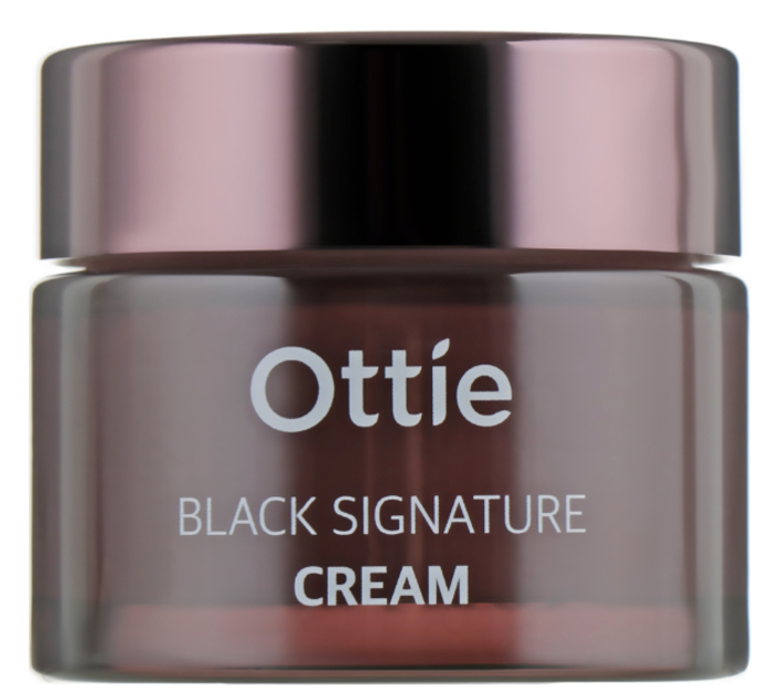 Зволожувальний крем для обличчя Ottie Black Signature Cream з муцином чорного равлика 60 мл (8809708710691) - зображення 1
