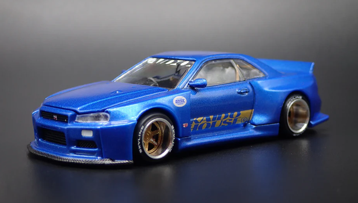 Машинка Premium Kaido House x MiNI GT Skyline GT-R (R34) Kaido