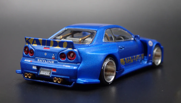 Машинка Premium Kaido House x MiNI GT Skyline GT-R (R34) Kaido